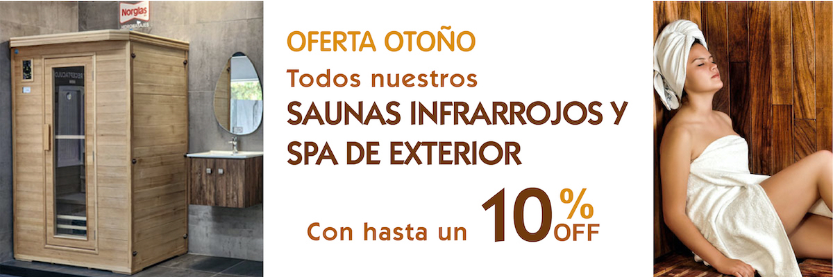 Oferta Verano / Otoño - Saunas infrarrojos 10% descuento